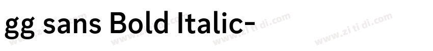 gg sans Bold Italic字体转换